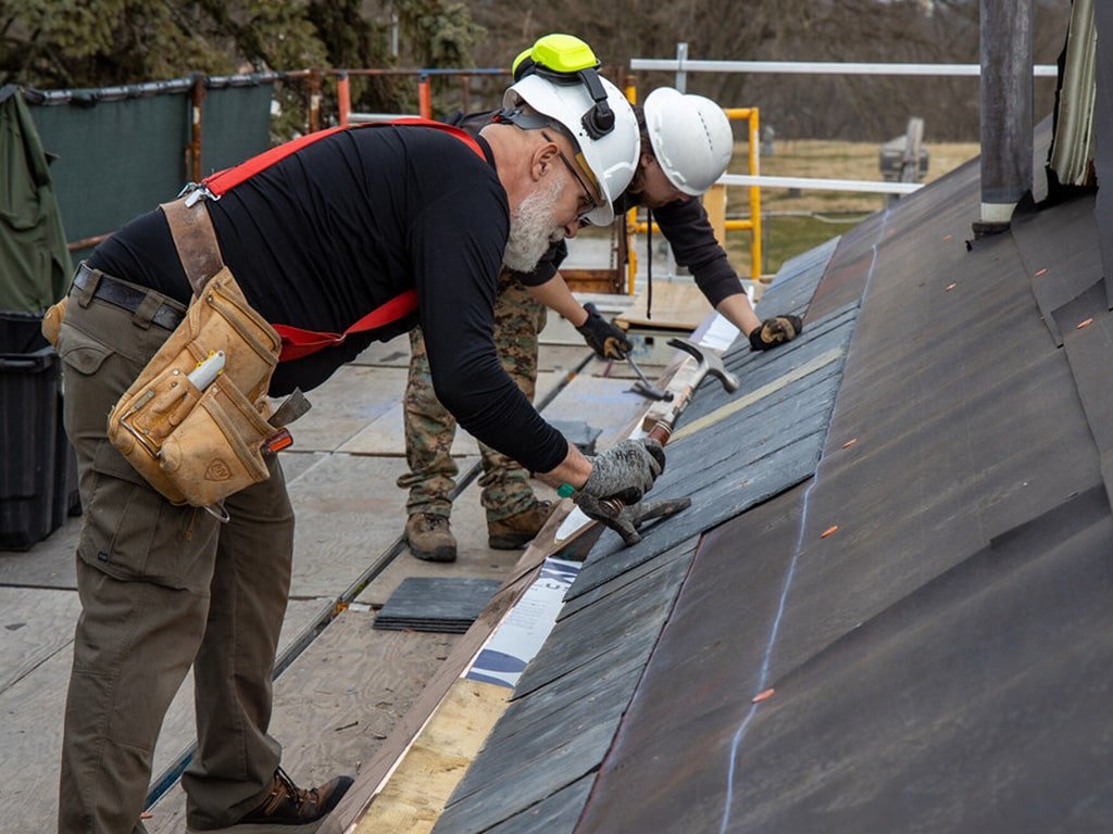 Slate roof