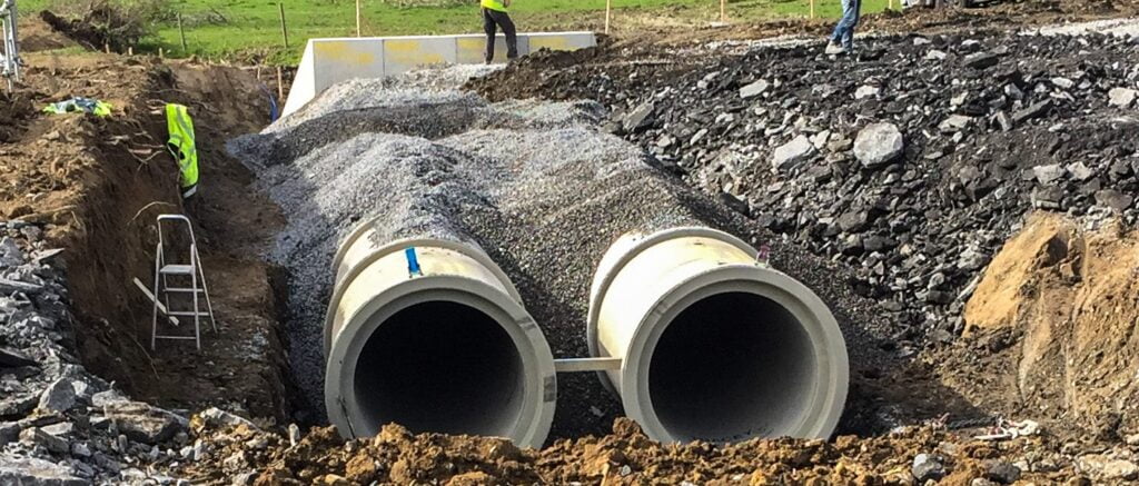 sewer main pipes