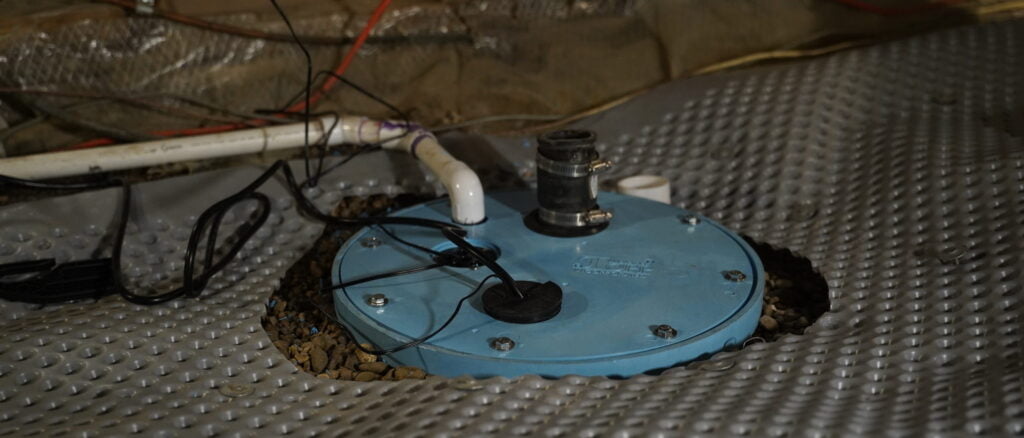 sump pump install